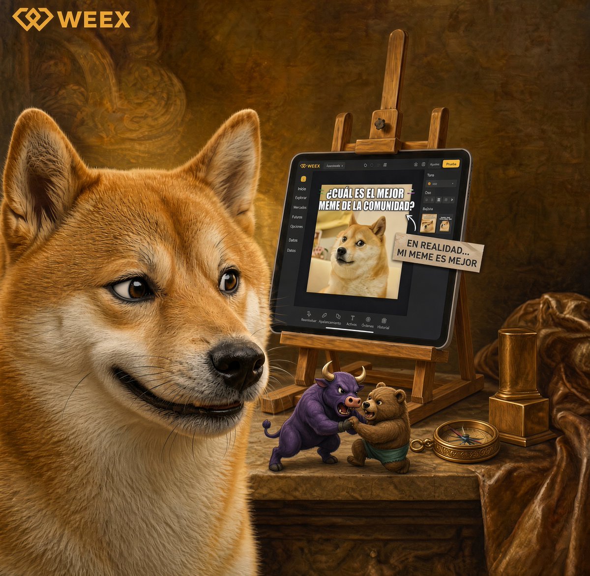 WEEX_Espanol's tweet photo. 📸 ¡El Meme del Día está de vuelta en WEEX!

Queremos ver otra vez los mejores memes sobre la cultura Web3 y la comunidad crypto. 🎨✨

Sube tu meme etiquetando a @WEEX_Espanol y usa el hashtag #WEEXMeme

🔥 ¡Demuestra tu creatividad! Revisa todos los detalles y el instructivo de participación en nuestro canal de Telegram. 🧵👇