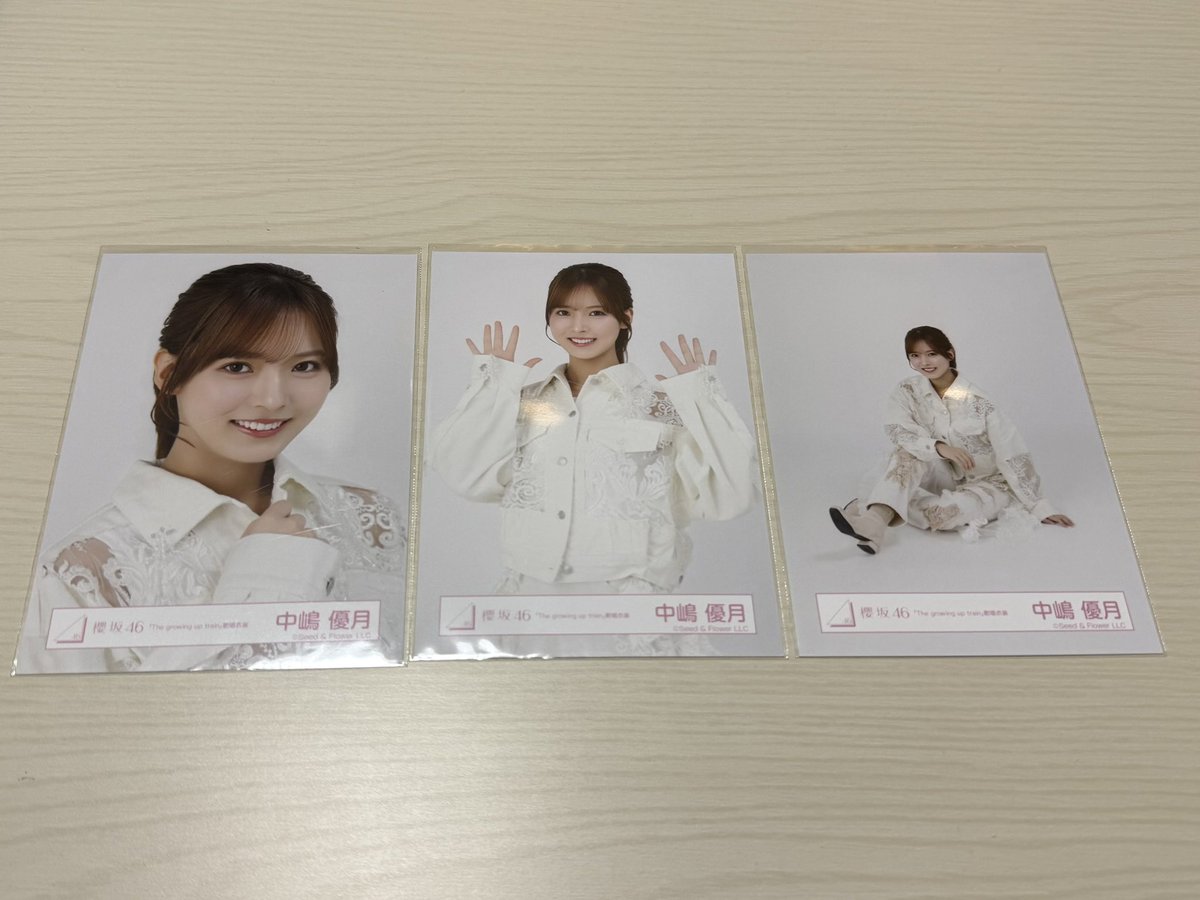 nmb_sh46's tweet photo. 櫻坂46 生写真 トレ
【譲】
⑨TGUT 歌唱衣装
ヨリ　中嶋
チュウ　中嶋
座り　中嶋

【求】3、4枚目(異種トレ)

⑩見つけて櫻坂うさぎ
ヨリ　しらたまさん

【求】まろまろヨリ

🌸郵送、🌸異種トレ◎
お気軽にお声掛けください🙇‍♀️
#櫻坂トレ https://t.co/CrQG7tmWYU