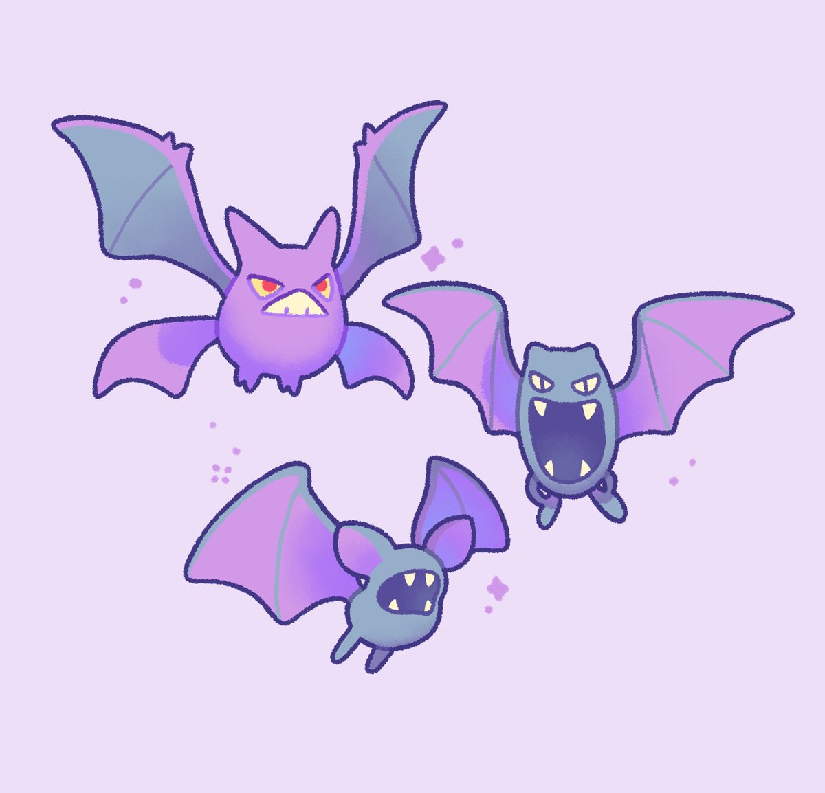 _binnybun_'s tweet photo. bats bats bats #pokemon https://t.co/cBhvmNTtNq