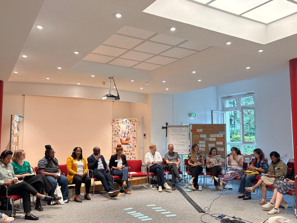 rwamrec's tweet photo. From 24–29 August, RWAMREC joined the Civil Peace Service Expert Exchange in Hamburg, with peace workers from 16 countries across Latin America, Asia, Africa, and Europe. Lucie Nzaramba, our Local Peace Advisor and Project Coordinator, represented RWAMREC, presenting our work engaging men in peacebuilding and gender equality in Mahama refugee camp and its host community.  Priorities identified: project design, expertise, and communication. BMZ committed to follow up. #RWAMREC #Peacebuilding