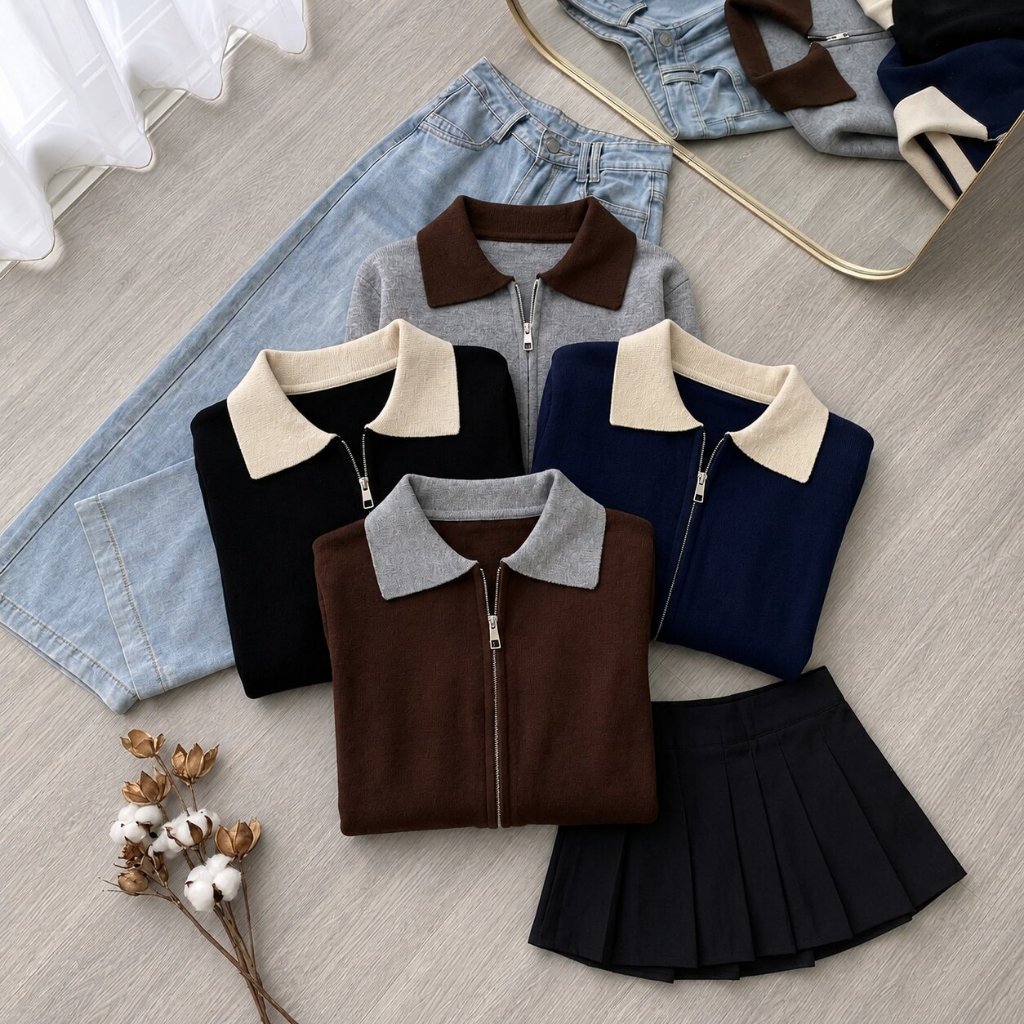 archivepiyo's tweet photo. Cardigan Double Zipper Polos Bahan Rajut Knit Model Warna Elegant Korean Look under 80k 🙈

https://t.co/1dfgi8YBYU https://t.co/GqyTnVVGBq