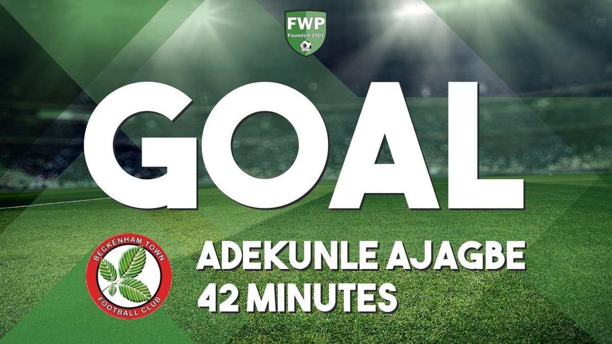 glebefootball's tweet photo. GOAL: BECKENHAM TOWN 1-0 Chislehurst Glebe - Adekunle Ajagbe (42') https://t.co/gxFJWUjfva