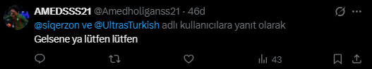 siqerzon's tweet photo. @Amedholiganss21 @UltrasTurkish niye sildin mesajını fındığım https://t.co/GQS5O6LGKj