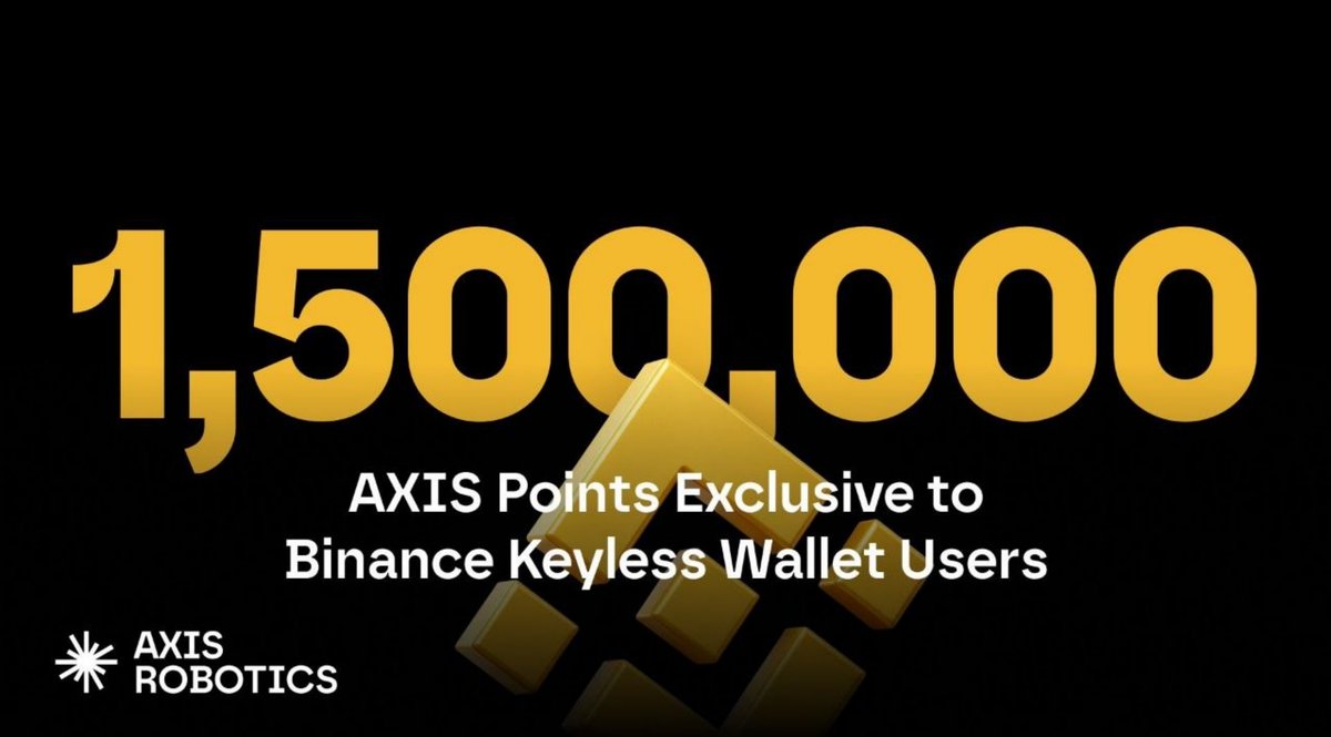 Mezseriesds's tweet photo. Axis Have New Campaign for Binance Keyless Wallet User

➖ Connect Axis Hub with Binance Wallet Extension
➖ Open the Binance Wallet campaign page
➖ Complete robot trajectory tasks (max 5)
➖ Wait for review, then sign your trajectory on-chain
➖ Only signed submissions count https://t.co/S4a6ZZJXeQ