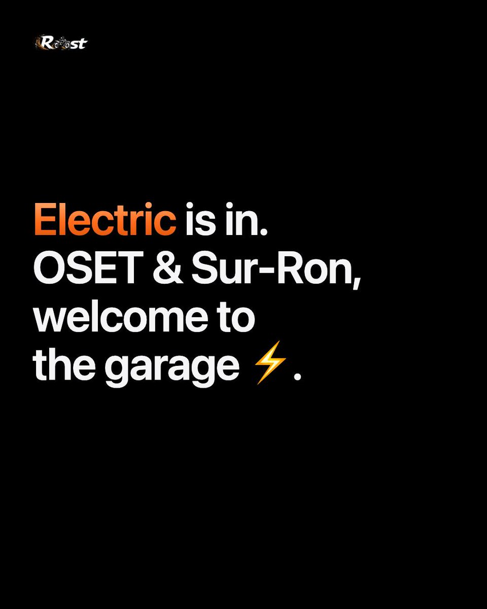 SharylWinbbg's tweet photo. Electric is in. OSET and Sur-Ron riders—Roost now tracks your bikes too: motor hours, brakes, tyres, the lot. Service is service, even without a carb. Free on iOS and Android. https://t.co/vSKzK9XJAQ