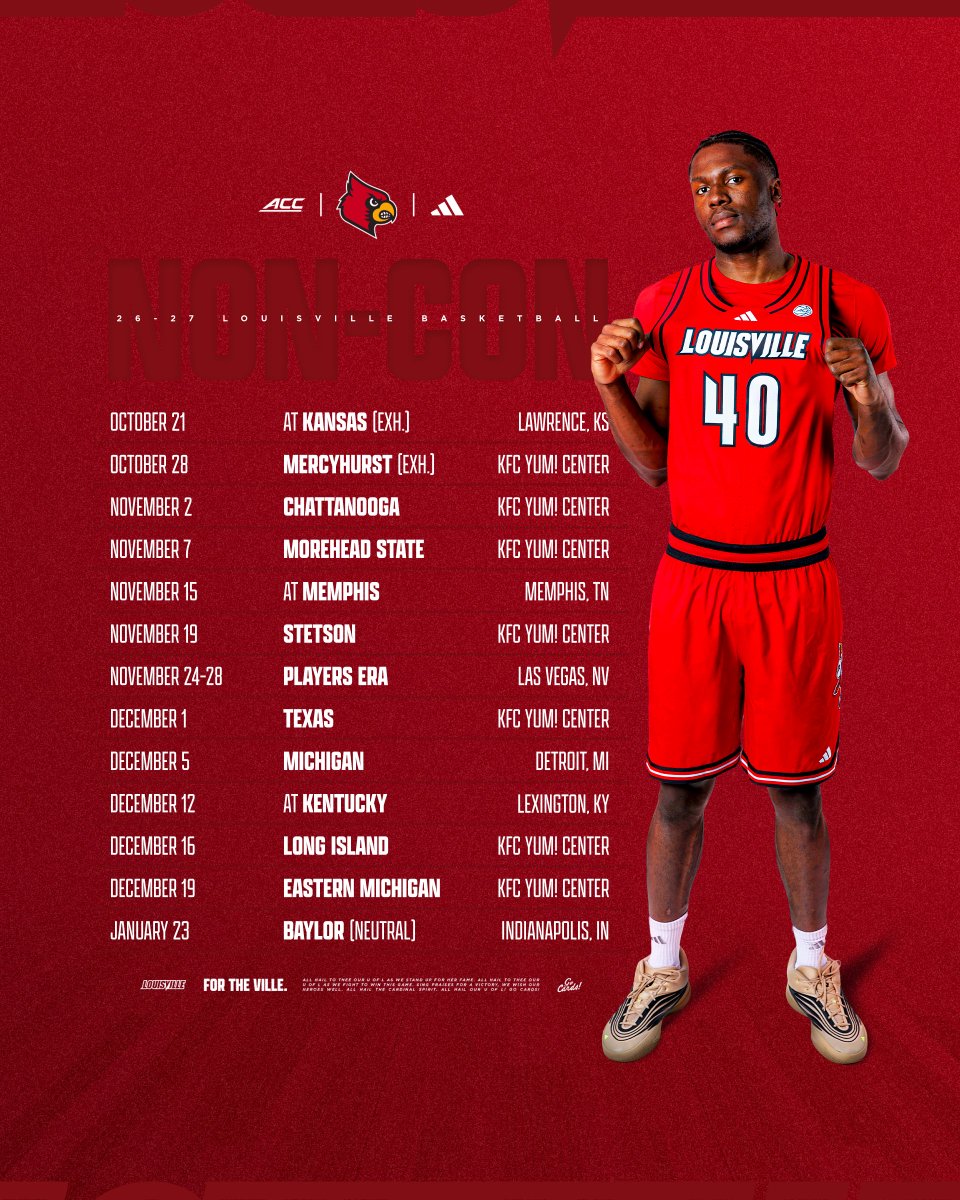 LouisvilleMBB's tweet photo. Cue up Joker and The Thief 

The non-con is here ⬇️

Details: https://t.co/gJ0rlkrljq
Ticket info: https://t.co/AE1TIiw1sB 

#GoCards https://t.co/bBQSwXKt1S