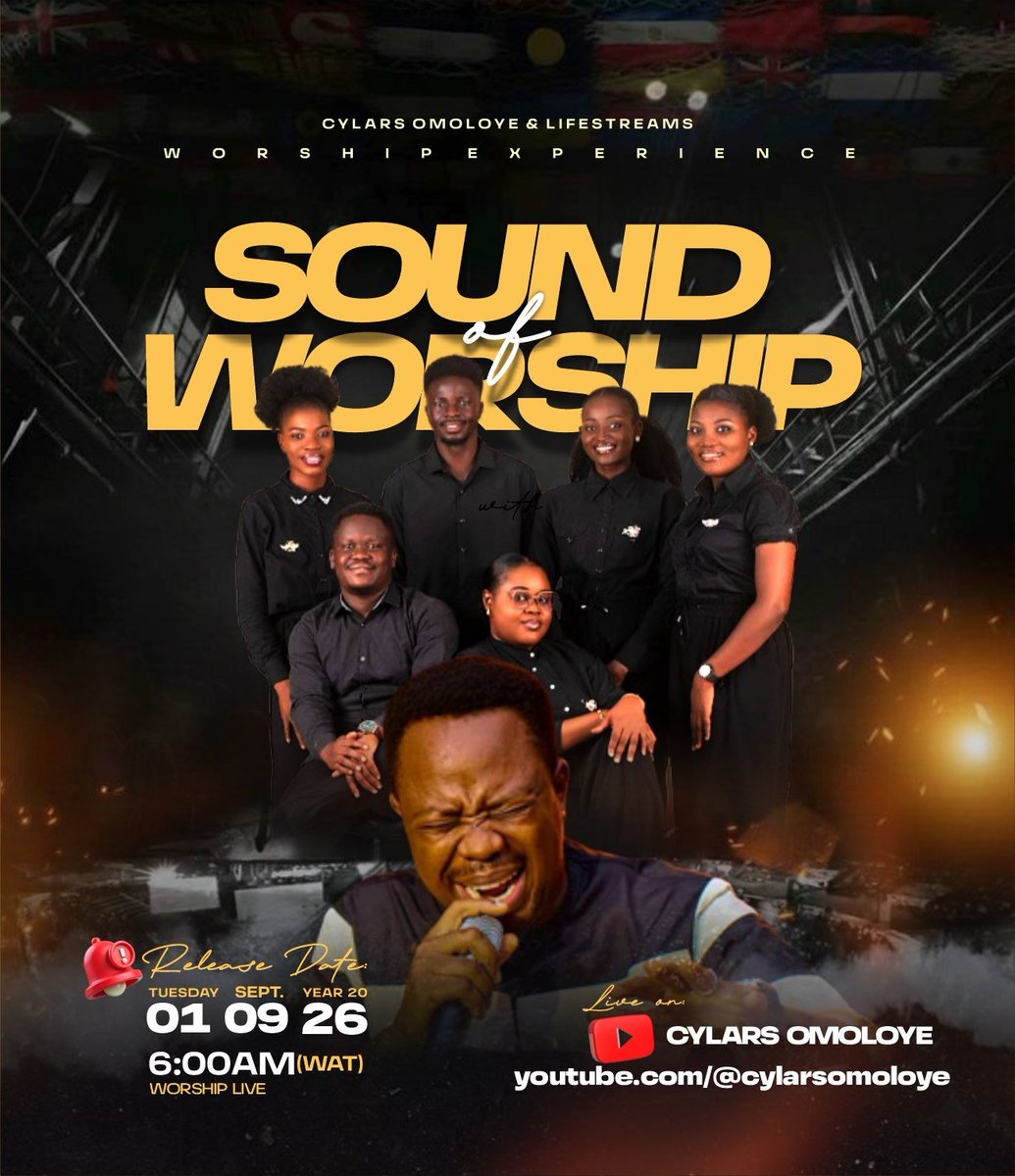 cylarsomoloye's tweet photo. SOUND OF WORSHIP will be live on YouTube tomorrow by 6am.

Subscribe to get the notification and be part of the worship session:
https://t.co/3pcAziMStn 

What a good way to start the month of SEPTEMBER. https://t.co/M3BA2uiaAS