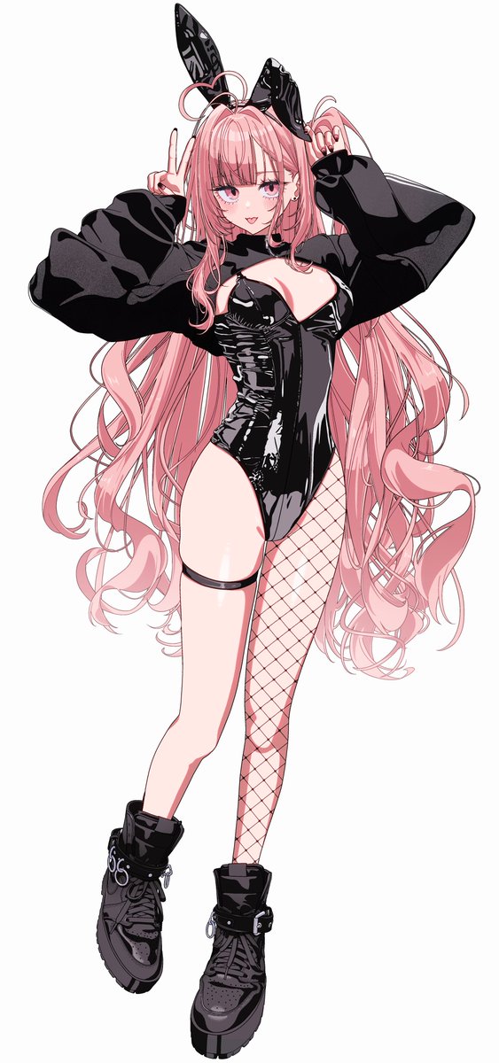 luvluvvox's tweet photo. 🖤🫶🏻🐰✌🏻🩷
#今月描いた絵を晒そう https://t.co/53zx4PclxV