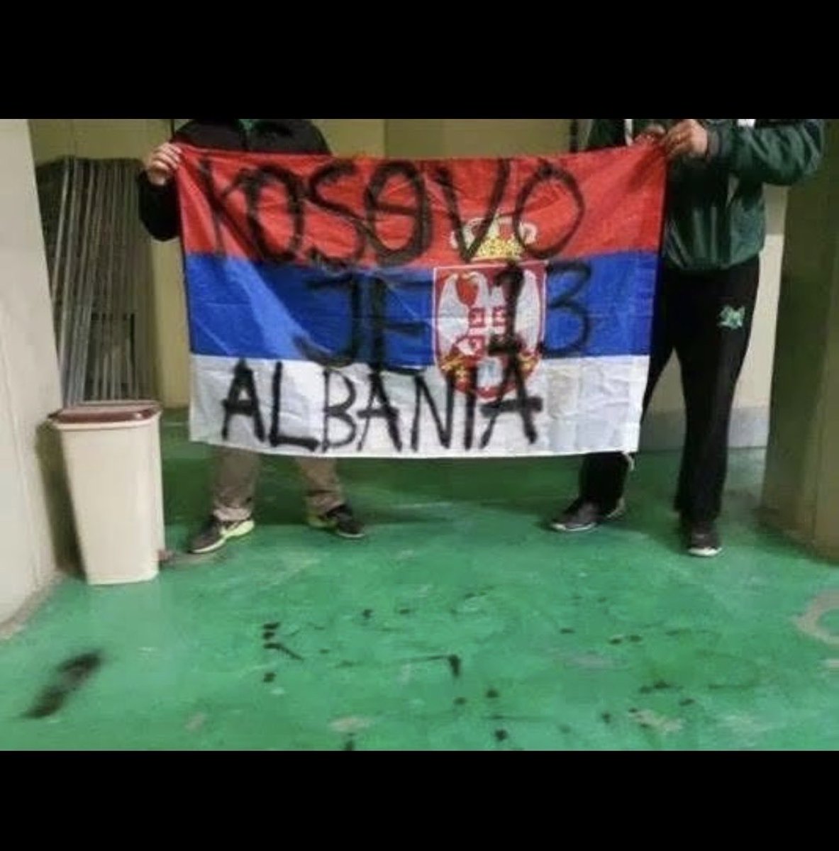 FloFlorianALB's tweet photo. @martinezzz333 Not true they also have serbian flags https://t.co/5aqUh9I8oP