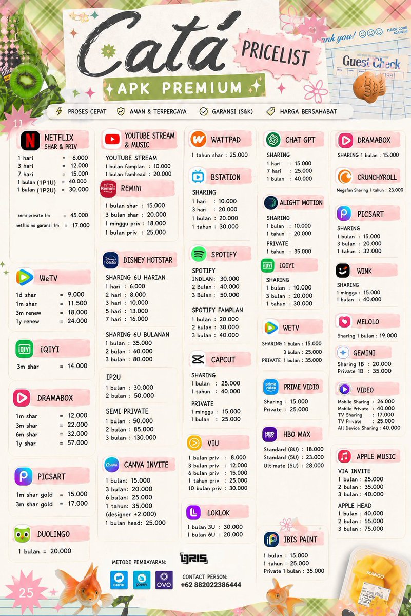 starlybums's tweet photo. @Amjoush — ☆ 🛍️Hit me up  https://t.co/9Q1g5G8fmF up for NETPLIK, PIU, SPOTIPI, dan masih banyak lagi. avaible for inrush !3! 🍅 with 800++ testimonial https://t.co/uu7fAHobfg 🪄 https://t.co/VPjoMBlcQF