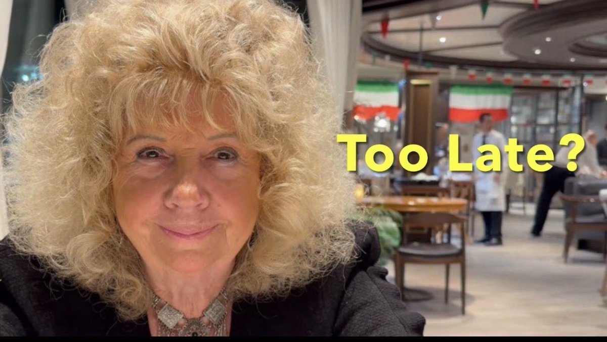 dreamcentralnow's tweet photo. Is it Too Late? 🎬 Getting Out Ahead of It — from Dream Cinema 

Dr. Marilyn Powers explores the choices and moments that can change the direction of our lives.

Filmed aboard Ruby Princess at Sabatini’s Italian Trattoria. 🚢❤️@PrincessCruises 

https://t.co/JgBaxM6hqg https://t.co/my9XFuyeez