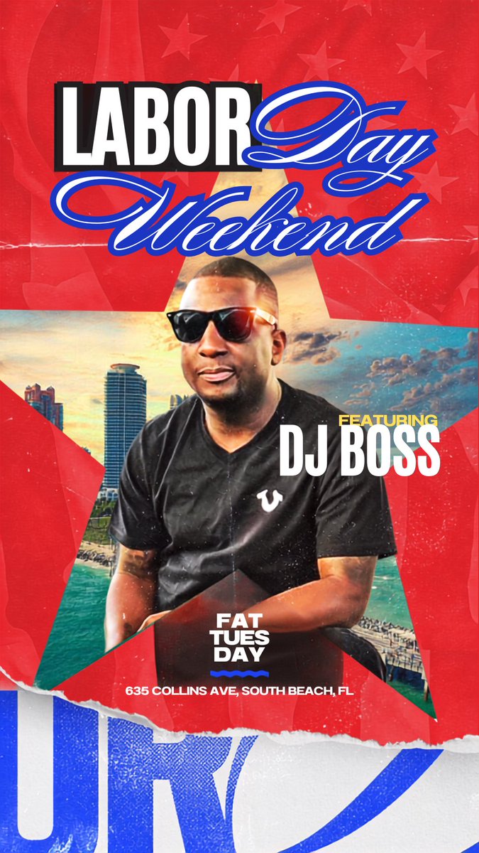 Iam_DattBoss's tweet photo. Labor Day Weekend 
fattuesdaymiami 
635 Collins Ave
Miami Beach🏝️🎉🛥️ https://t.co/TnIfEoWwvU