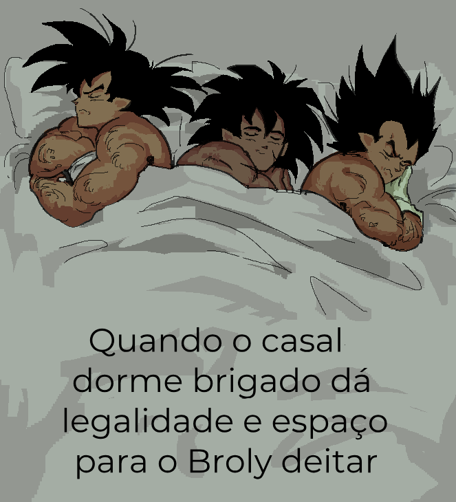 YaoiPrinceling's tweet photo. Quando o casal dorme brigado dá legalidade e espaço para o Broly deitar https://t.co/3PjeCiFLyx