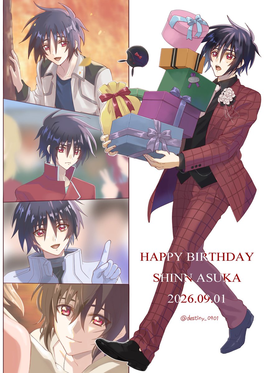 destiny_0901's tweet photo. 誕生日おめでとう！ 
#シン・アスカ誕生祭2026
#シン・アスカ生誕祭2026 https://t.co/IKAXeyN9rZ