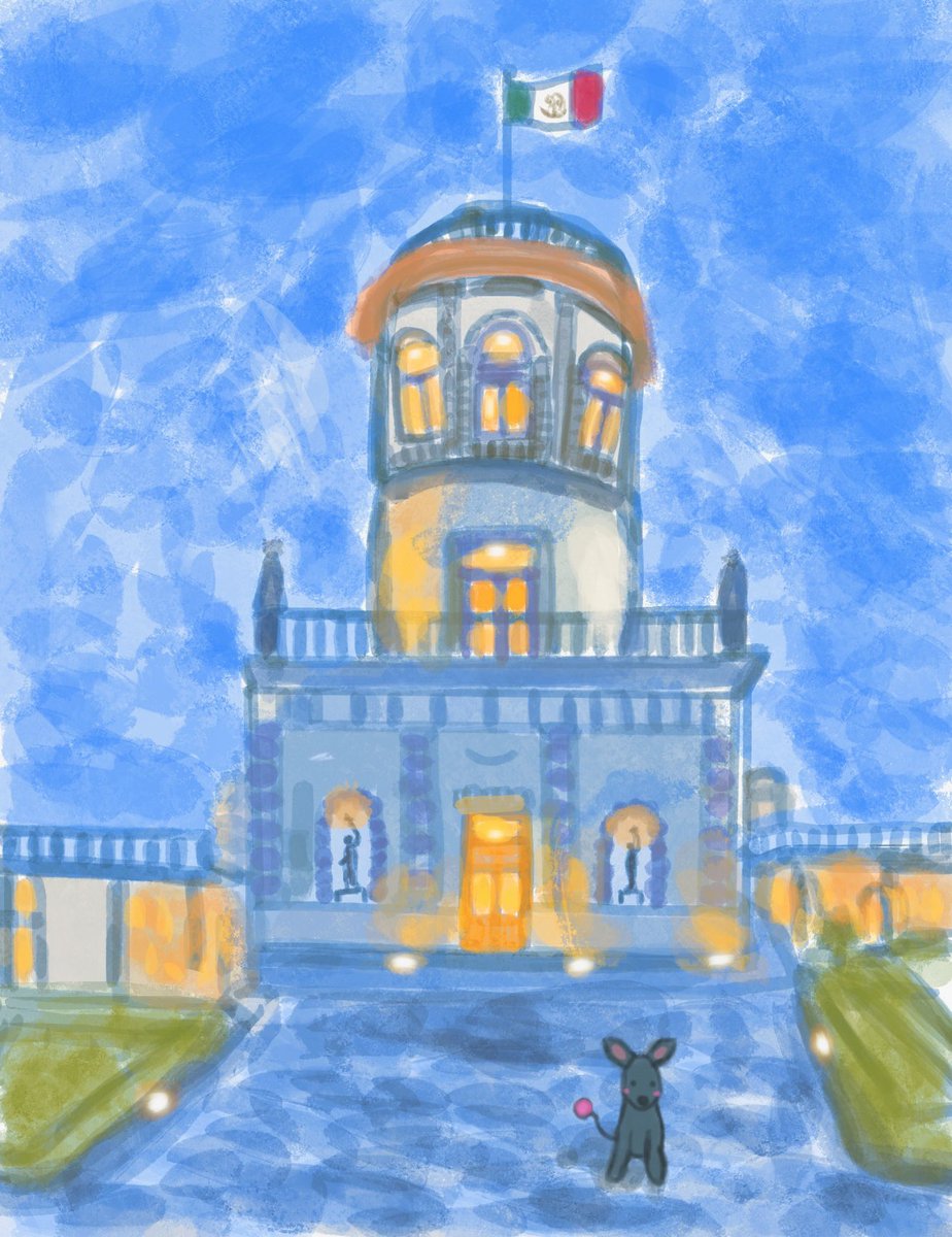harukaze_illust's tweet photo. Castillo de Chapultepec🏰🇲🇽 https://t.co/ANnHO5eht2