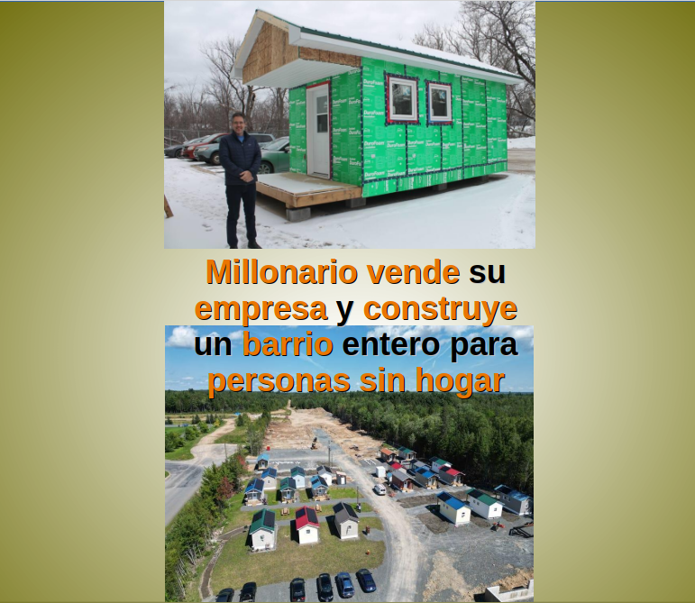 albelozano's tweet photo. Marcel Lebrun vendió su empresa y creó un barrio de microcasas para personas sin hogar. 12 Neighbours no regala nada: ofrece un alquiler justo, empleo y dignidad para empezar de cero: transformar la vida de alguien no requiere discursos vacíos.
#impactosocial #tinyhomes #canada https://t.co/V5y8YaZRyJ