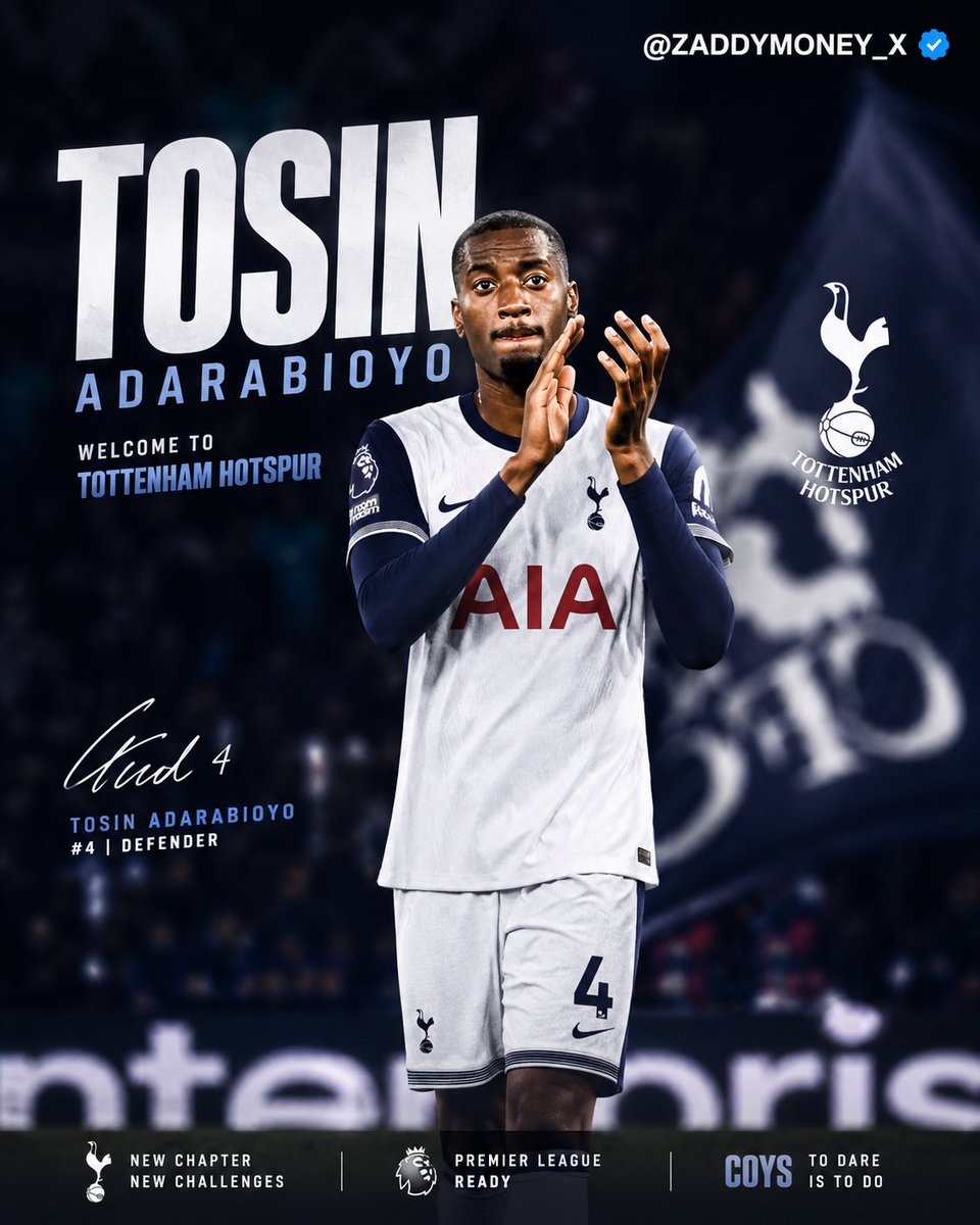 zaddymoney_x's tweet photo. 🚨⚪️ EXCLUSIVE: Tottenham have reached an agreement with Chelsea to sign Tosin Adarabioyo on a permanent deal.

🤝 Personal terms are completed and permission has been granted for the defender to undergo his #THFC medical.

🔄 Meanwhile, a loan deal for Mykhailo Mudryk has also been agreed between the clubs, with only the player’s personal terms still to be finalised.

👀 Double deal between Chelsea and Spurs getting closer.
@David_Ornstein 
#CFC