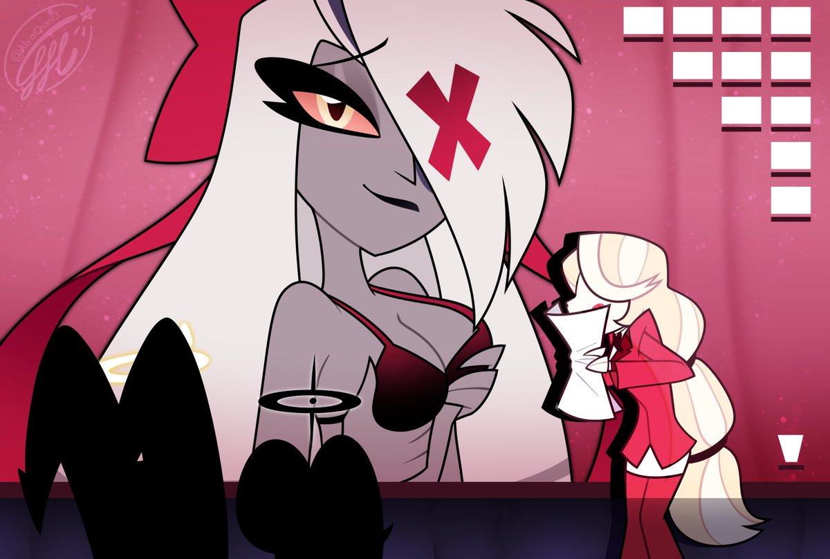 AlyaChan13's tweet photo. #HazbinHotel #Hellaverse #Vaggi #Vaggie #Charlie #CharlieMorningstar #Adam #Lute https://t.co/kCcd8UDGX8