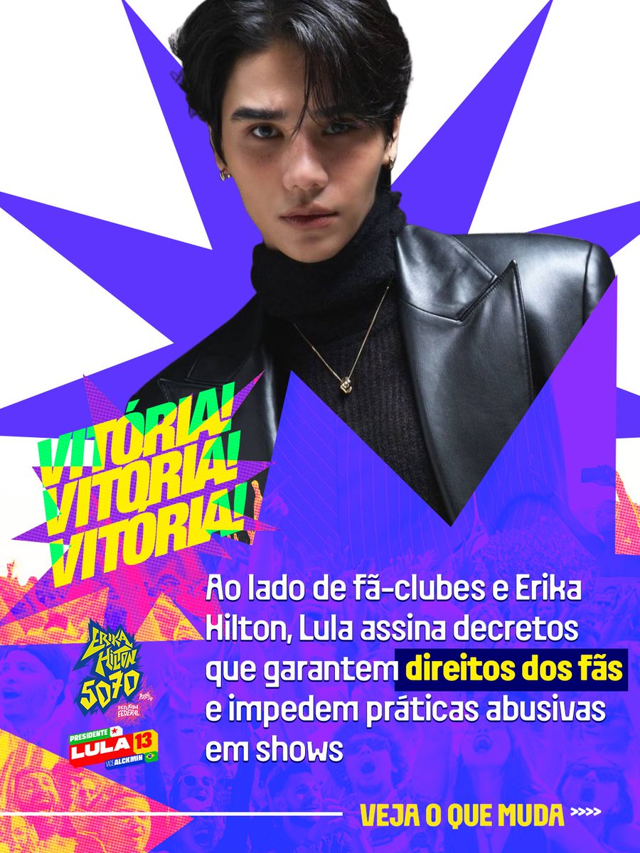 jeffsaturbrasil's tweet photo. VITÓRIA PARA OS FÃS! 🌟

Ao lado de fãs-clubes e Erika Hilton, o presidente Lula assinou decretos para proteger fãs e consumidores, que prevê medidas de combate ao cambismo digital e a abusos na venda de ingressos.

Mas, afinal, o que muda para quem compra ingresso para shows?

Vem entender tudo sobre as novas medidas e como elas podem impactar os fãs! 👇