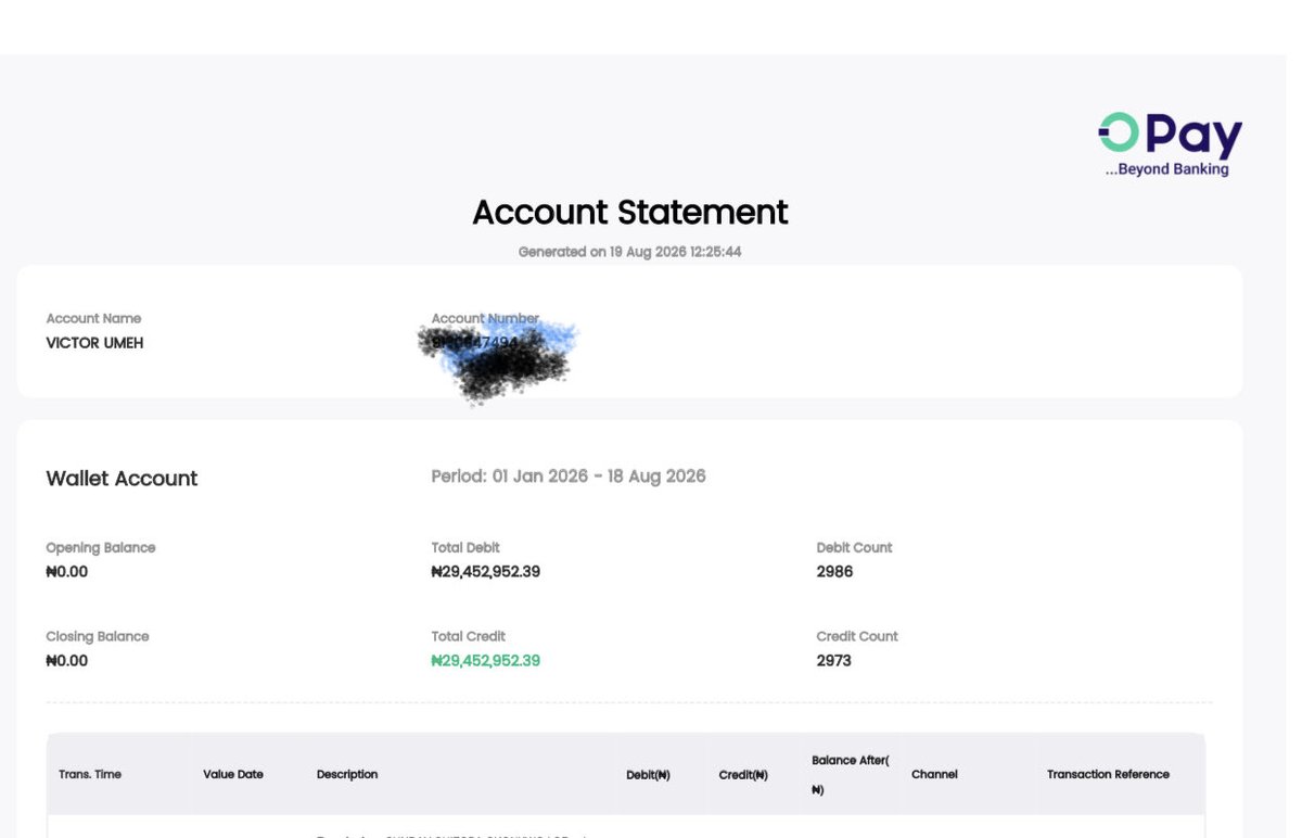 VICTORUMEHLAW's tweet photo. @OPay_NG Sue her or I will not take you bank serious and I will stop transacting with you guys, since mere apology can fix things since u guy are here to play so tomorrow if someone do same he just need to apologise for how long will this continue https://t.co/b5W4qiIupM