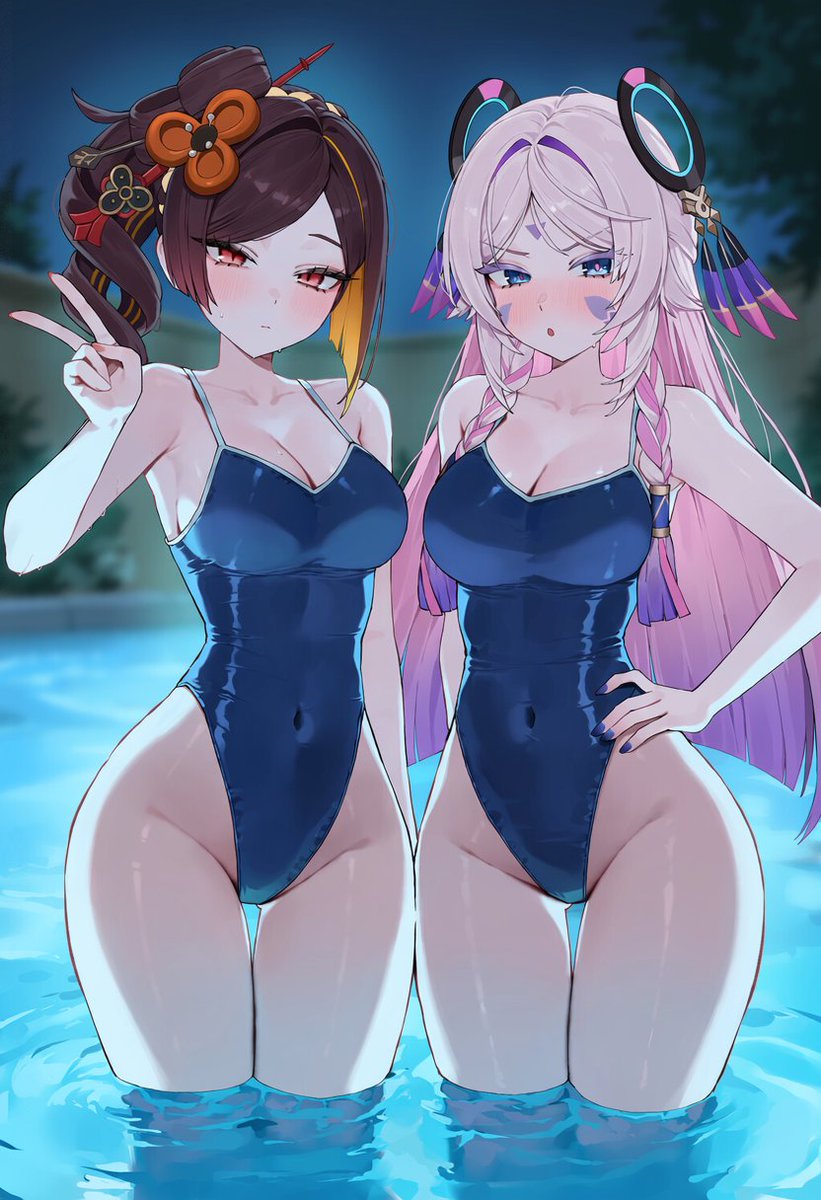 Surinai_illust's tweet photo. Chiori &amp; Citlali
SFW
#原神 #GenshinImpact https://t.co/dIP49z7aZi