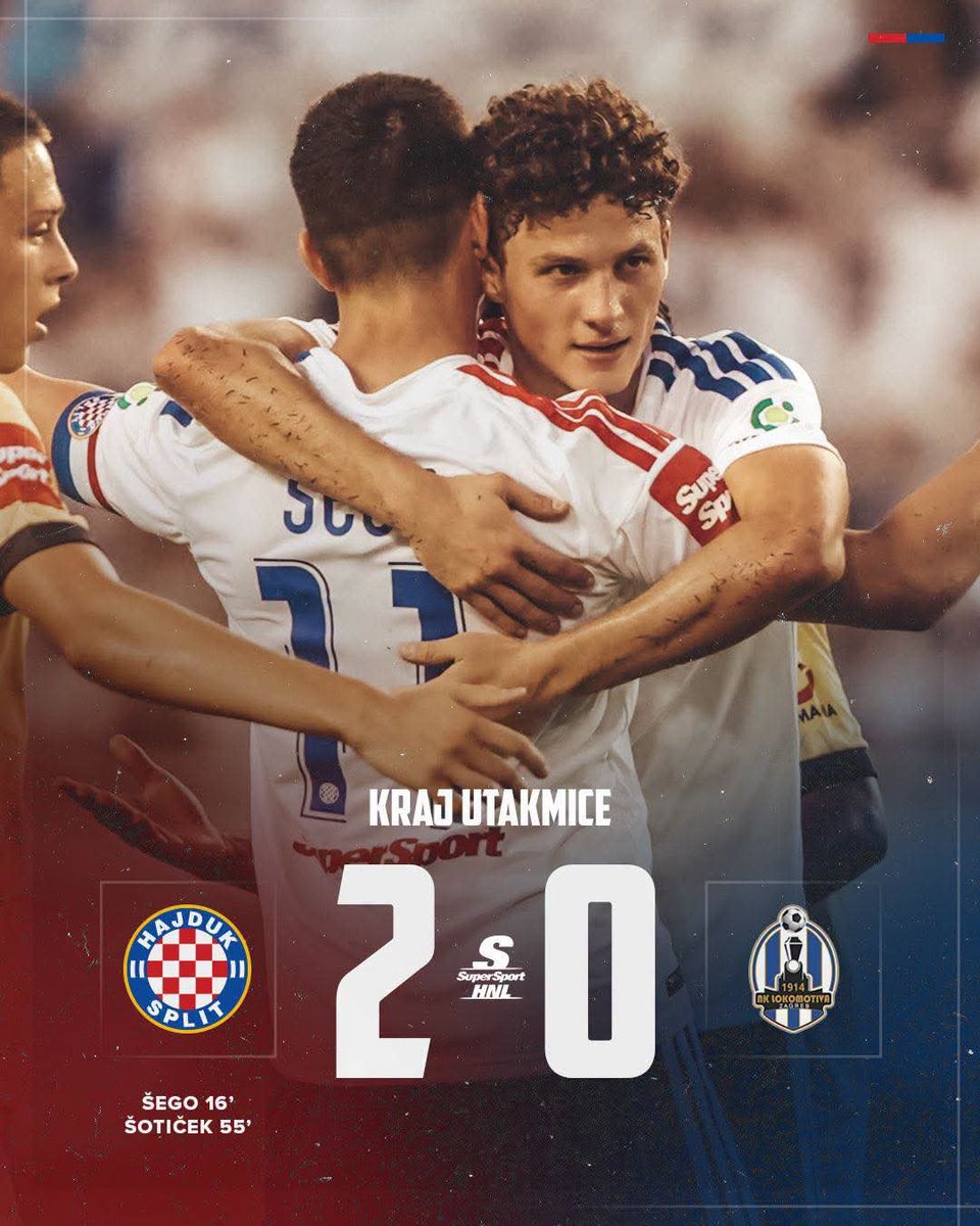 hajduk's tweet photo. [KRAJ] Nema labavo 💪 https://t.co/Vd9WIy102k