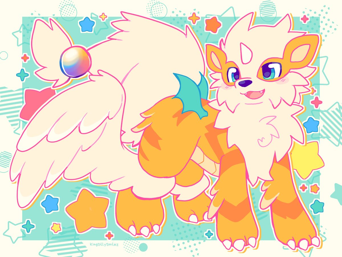 kingsillysmilez's tweet photo. Arcanine x Mega Dragonite fusion https://t.co/MEI9iOCXmU