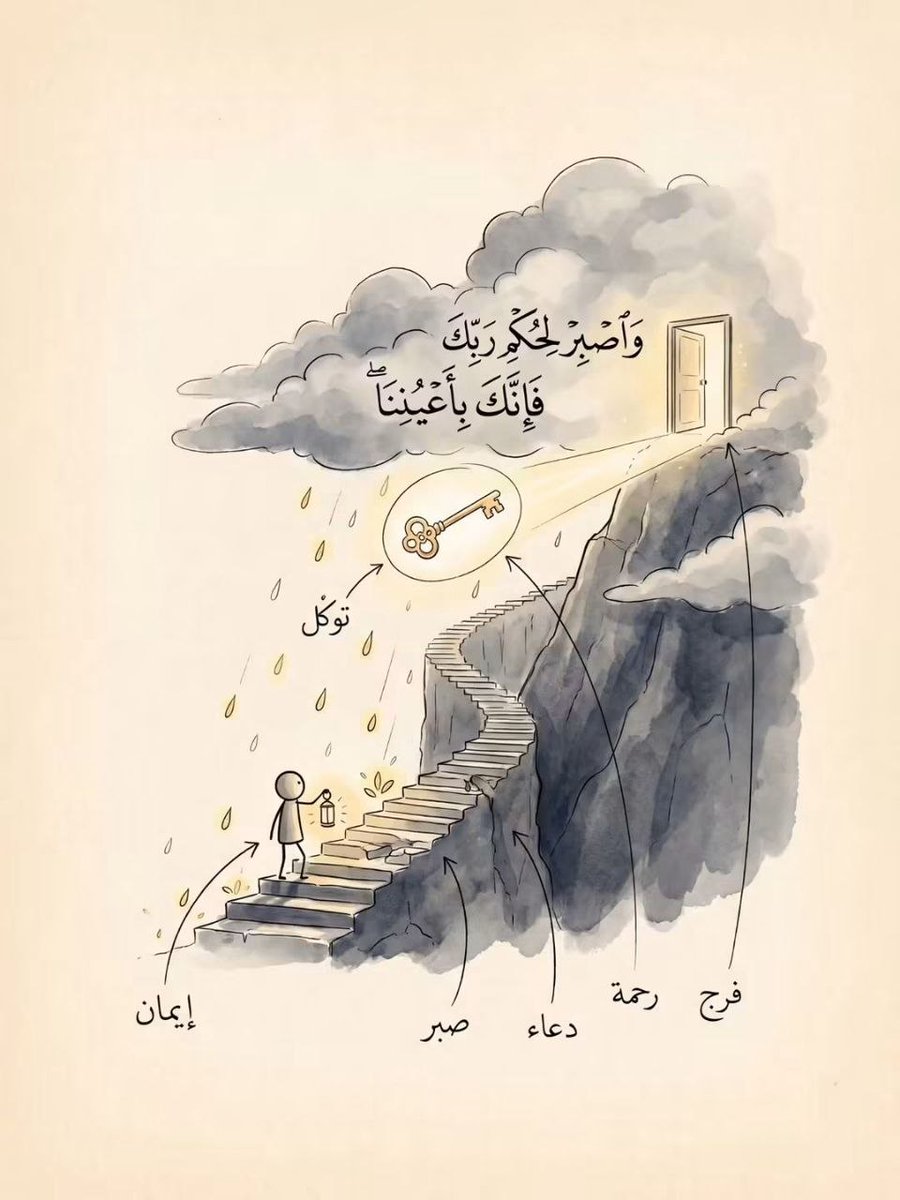 1gheith's tweet photo. اصبر… فالله يفتح الأبواب في الوقت الذي لا تتوقعه. 🤍 https://t.co/OvA69KbPXp
