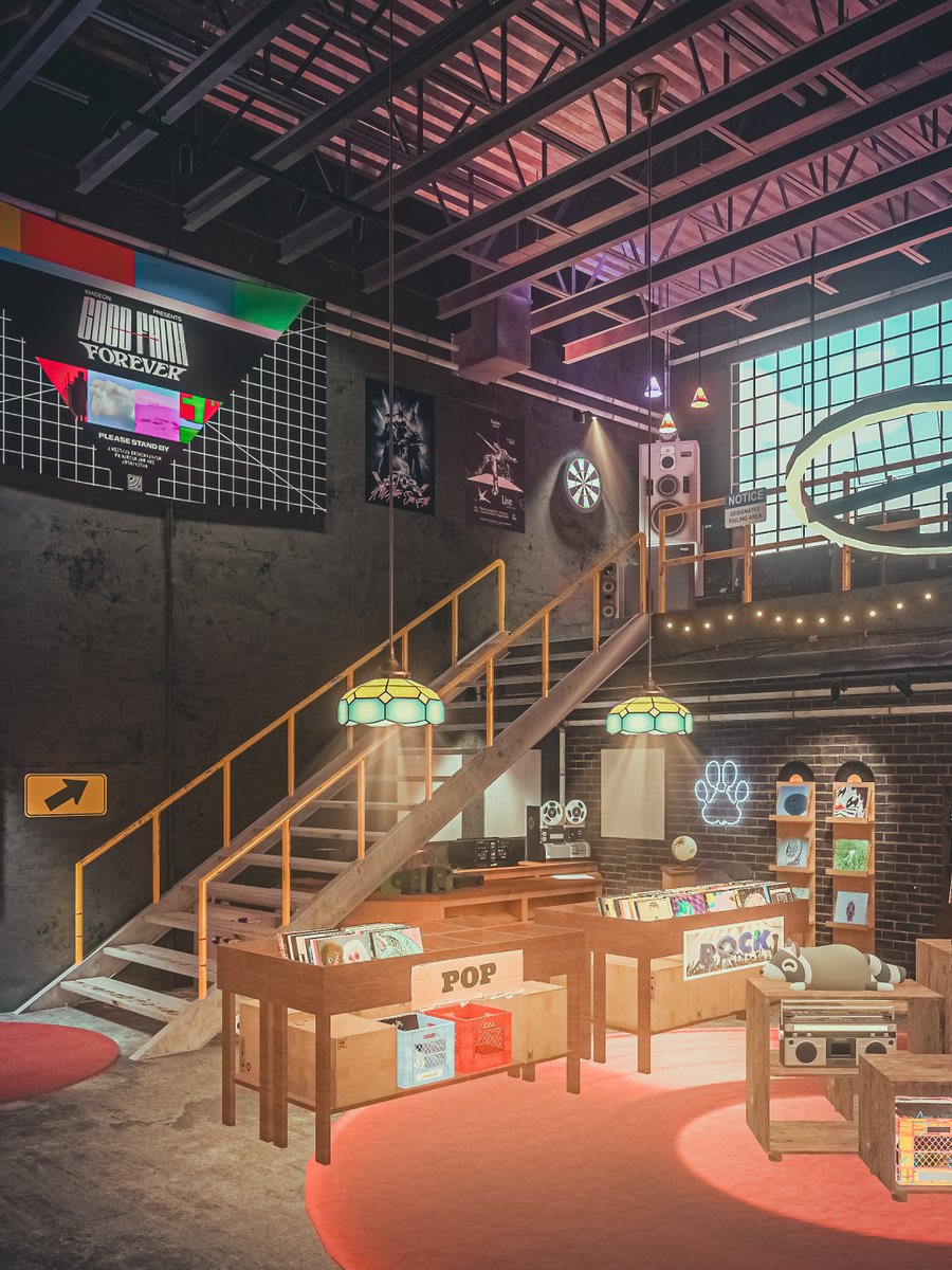 Neomance's tweet photo. Record Store Built Into An Abandoned Warehouse
廃倉庫に建てられたレコード店

World : Groove Garage
Author : vidvisionify

#VRChat_world紹介 #Neo写真 https://t.co/WN8eMgVYd8