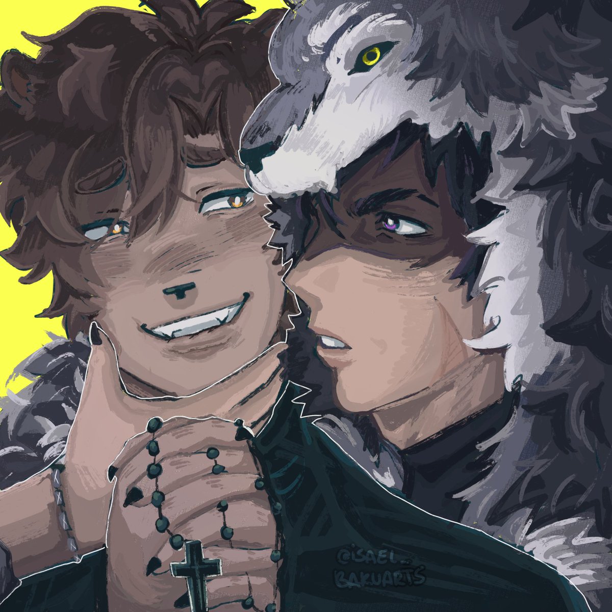 isael_bakuarts's tweet photo. Dia 1: Rbs Cura x Lobo nocturno 

los voy a ir subiendo cuando pueda ^^

#rubegettaweek2026 #rubegettaweek https://t.co/JdEZdVhy2A