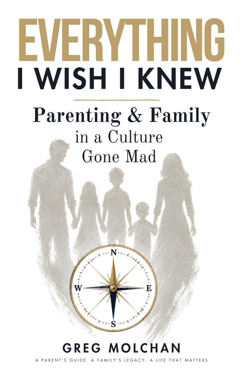 GregMolchan's tweet photo. The cover is here!
After a long stretch of writing, and revising, I get to show you the face of the book.
Everything I Wish I Knew: Parenting &amp; Family in a Culture Gone Mad 
This is what I’ve been carrying. Release is September 22! Grateful you’re with me as it comes into view. https://t.co/Qf6tFncKIz