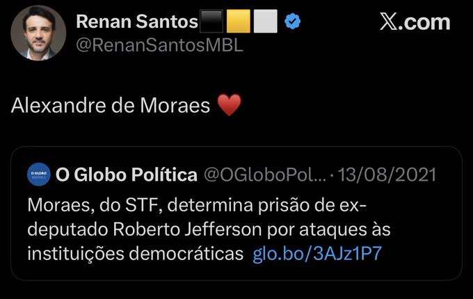 celestidade's tweet photo. @GTonholi @setnorin @felipef1349 @o_incensuravel @RenanSantosMBL vota nulo lá, imbecil. deixa mais 4 na mão do NINE hahahah, renan santos nunca mais vai existir.

falo isso como apoiador do renan, mas sei que não há sequer comparação entre flávio e lula.

andre mendonça e kassio nunes são 10x melhores que zanin, moraes, toffoli, dino, etc. https://t.co/crtmXtgvbm