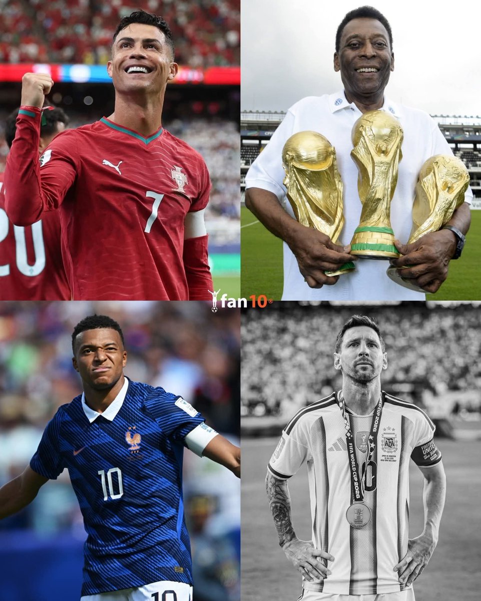 lfc009666's tweet photo. رسميًا 

بعد اعتزال ليونيل ميسي عن منتخب الأرجنتين، هكذا تبقى الأرقام القياسية لكرة القدم الدولية:

✅ الهداف التاريخي للمنتخبات: كريستيانو رونالدو.
✅ الهداف التاريخي لكأس العالم: كيليان مبابي.
✅ الفائز الأكثر بكأس العالم: بيليه.
✅ لاعب كرة القدم الأكثر مباريات دولية: كريستيانو رونالدو