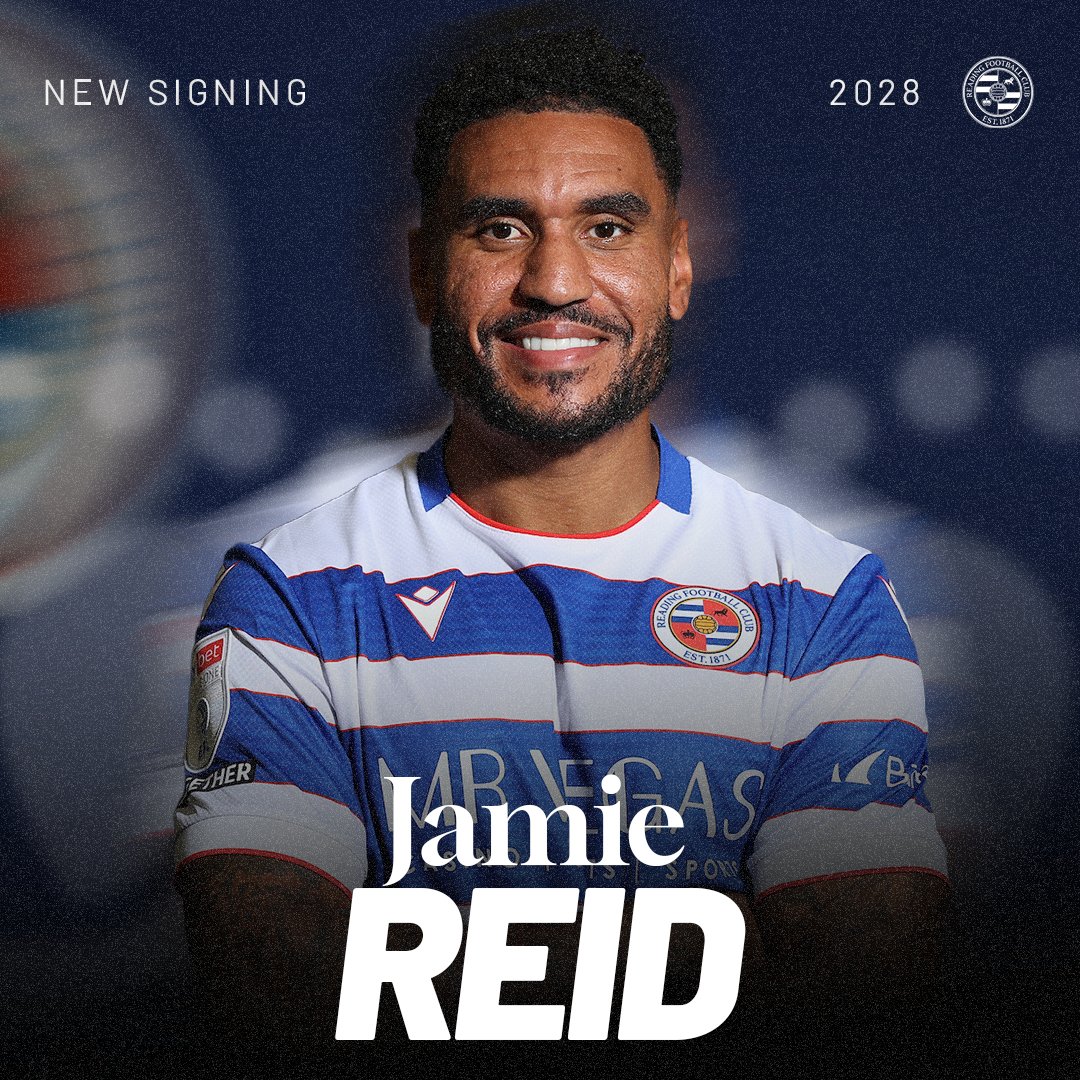 ReadingFC's tweet photo. Reid is a Royal! 👑

We're delighted to announce the signing of Jamie Reid from Stevenage on a two-year deal for an undisclosed fee. 💙

🔗https://t.co/qzsGeLnGRa https://t.co/p8g6TxRu3u