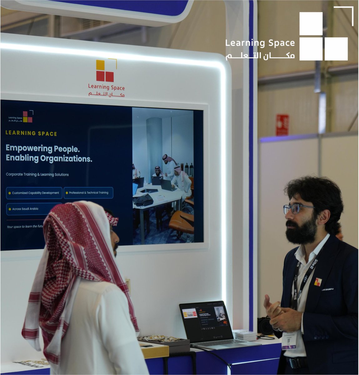 LearningSpaceSA's tweet photo. انطلقت مشاركتنا في اليوم الأول من LEAP 2026 ضمن جناح وزارة الاتصالات وتقنية المعلومات - مهارات المستقبل.

يوم حافل باللقاءات والنقاشات النوعية حول تطوير المهارات المستقبلية

ننتظركم يوم غد والي يوم الخميس في القاعة رقم 3 - جناح A130.
#LEAP5 #LEAP26 #MCIT https://t.co/7JvjqiaztV
