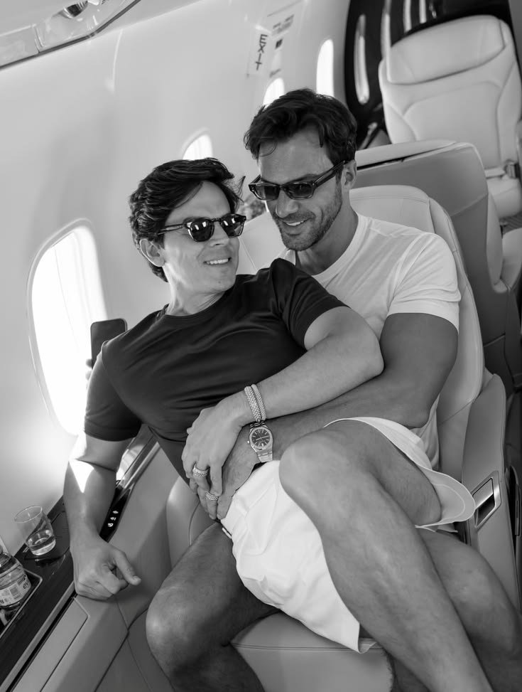 TBmoviehub's tweet photo. They say money can’t buy happiness, but it can buy a private jet seat for two and that’s basically the same thing." ✈️🖤

We used to dream about the places we’d go while sitting on a cramped couch sharing one set of headphones. Today, it’s 40,000 feet up, black-and-white cinematic memories, and sharing a single seat because even with all this room, there’s nowhere else I’d rather sit.
Here’s to the destination, but more importantly, the person in the seat next to (or on top of) you.
Drop your favorite travel emoji below if you’re ready for your next escape. 👇✨