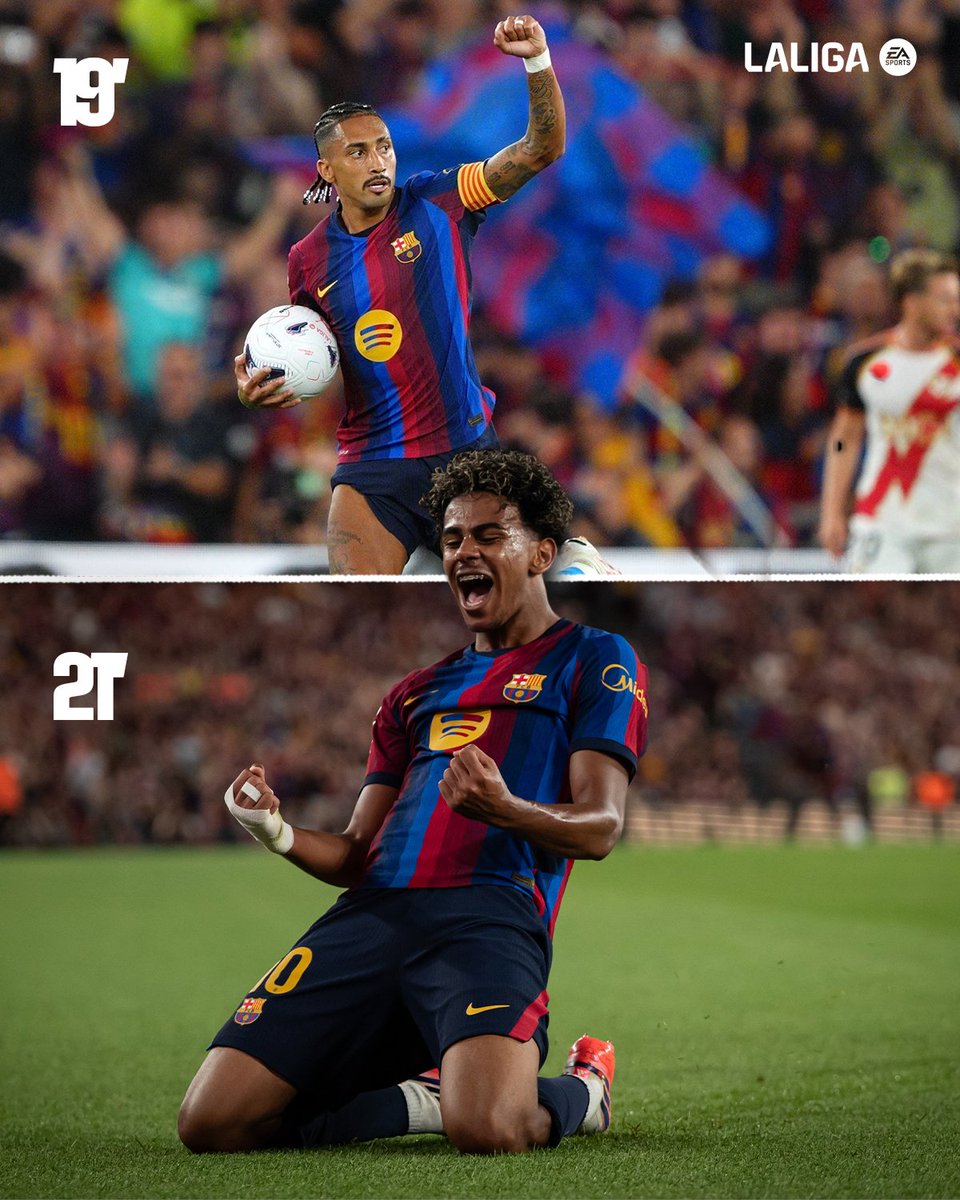 LaLigaEN's tweet photo. The COMEBACK 

#BarçaRayo https://t.co/BGbIfOameN
