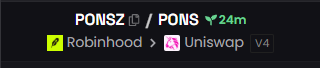 PonsZdotFamily's tweet photo. $PonsZ is paired with ethereum:0x07f5b6823751c2e2cd4560f28af75ff887102241 LP https://t.co/yyyhzoXrWv