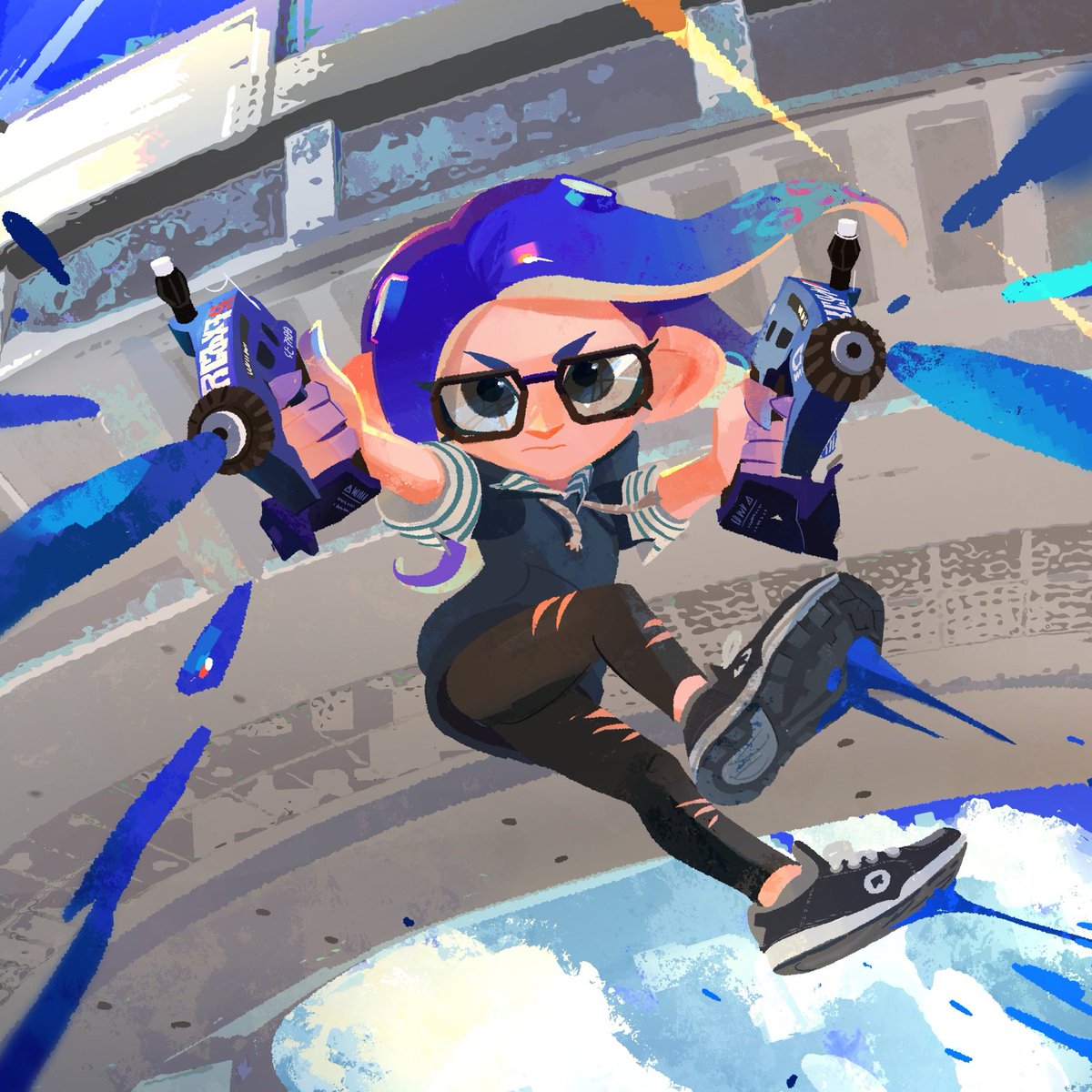 Dokuso_Ld's tweet photo. dualies! #splatoon #splatoon3 https://t.co/QxSsudfOKd