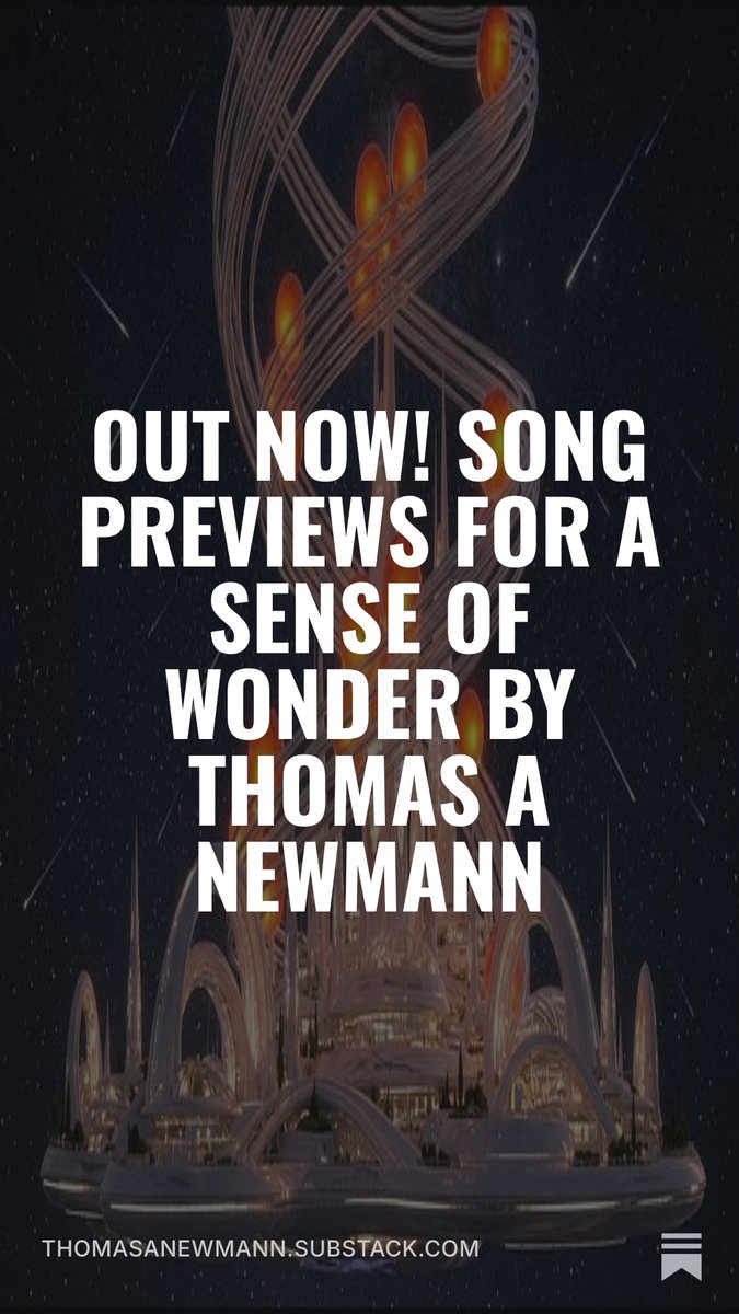 LKrewis's tweet photo. New Substack Post! OUT NOW! SONG PREVIEWS for A SENSE OF WONDER by Thomas A Newmann  Read it here: https://t.co/ETs4IxO2lP
#thomasanewmann #lkrewis #music #newmusic #musicshorts #song #songshorts #shorts #youtubeshorts #NewMusicAlert #NewMusic2026 #songs #youtubemusic #read https://t.co/xFdjphba13