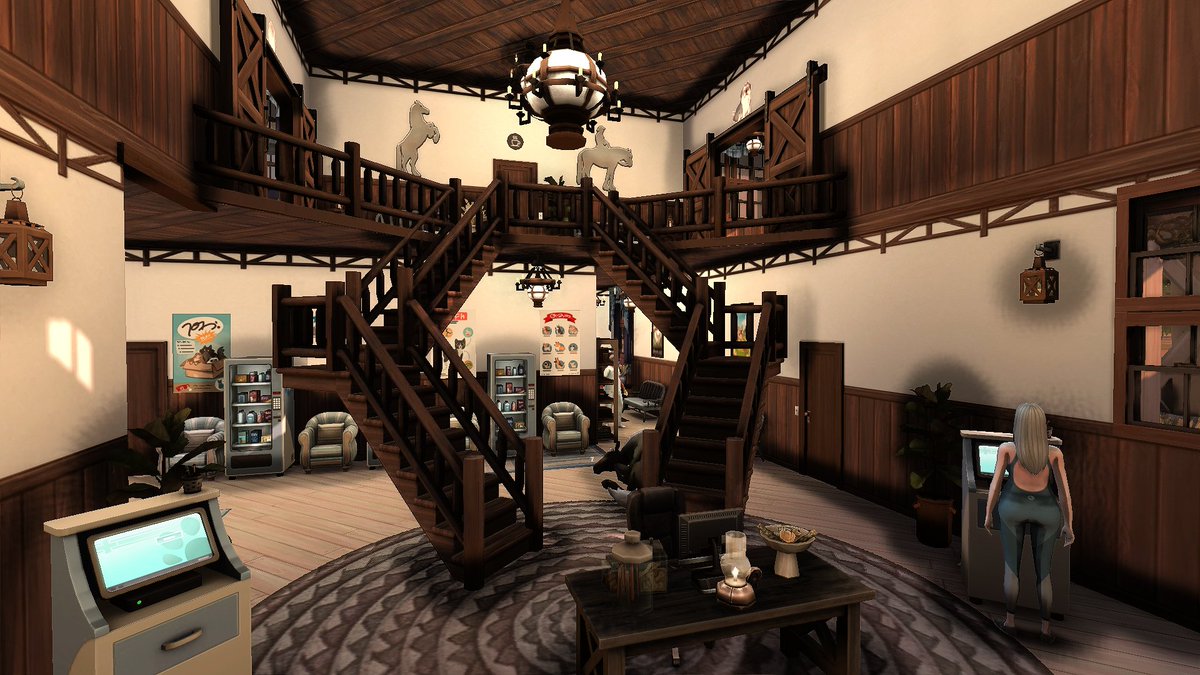 VelvettBYT's tweet photo. I built this vet clinic for #ProjectChestnut - my first one!

💖Speedbuild: https://t.co/2nT9dGm030
💚Name: Vet Clinic on Duke's Hall 
💜Gallery ID: VelvettB 
🩷Packs: Horse Ranch, Cottage Living, Cats &amp; Dogs 🩶Size: 40x30 
#Sims4 #TheSims4 #ShowUsYourBuilds @TheSims https://t.co/FPVDTPDF2G