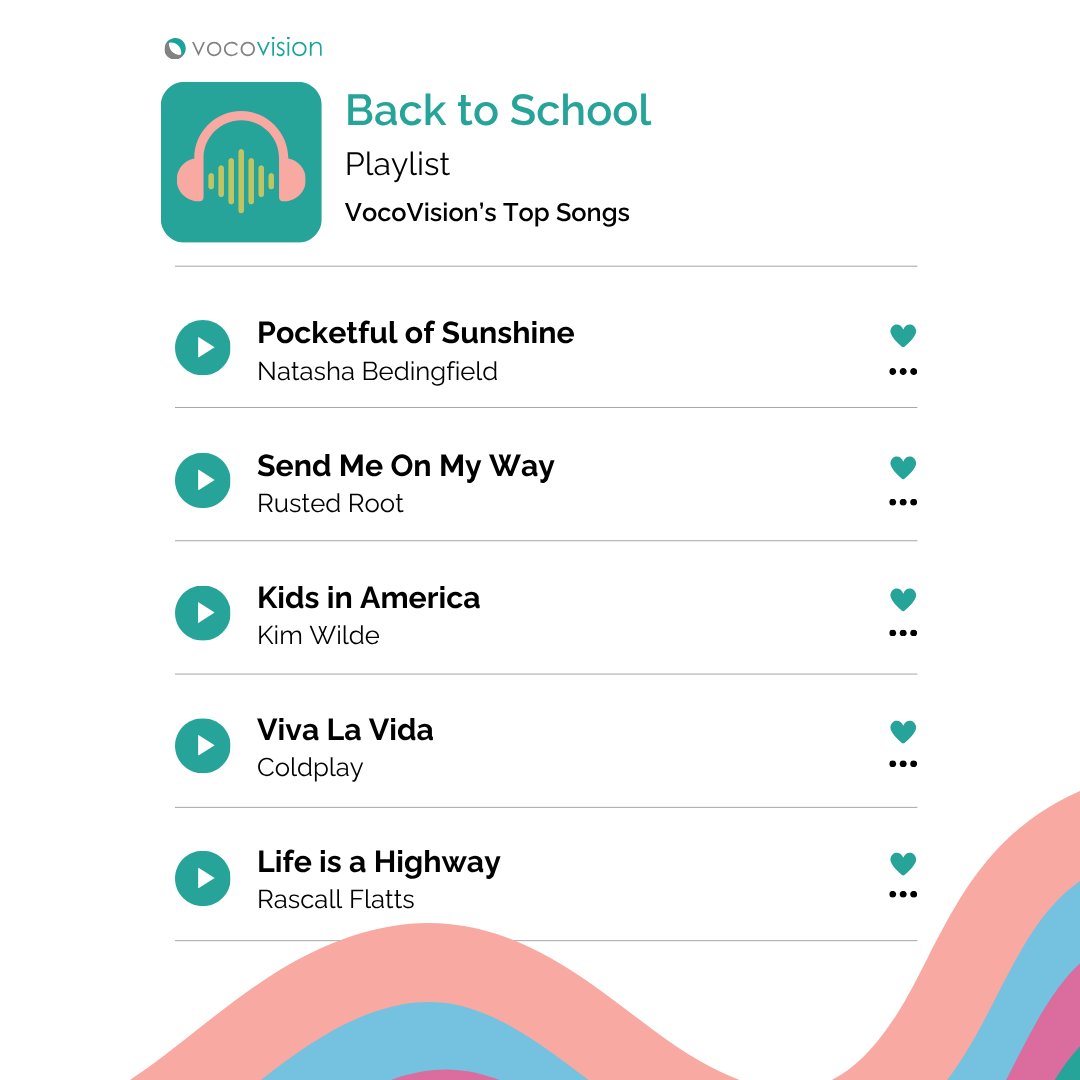 VocoVision's tweet photo. We thought this back to school season deserved a theme song or two. So, we put together a fun Back to School Playlist to help you power through your to-do list or even set the tone for your next remote session. 💙

 🎧 Listen to the full playlist here: https://t.co/1sxPPOn3i8 https://t.co/5FjnhC7jOE
