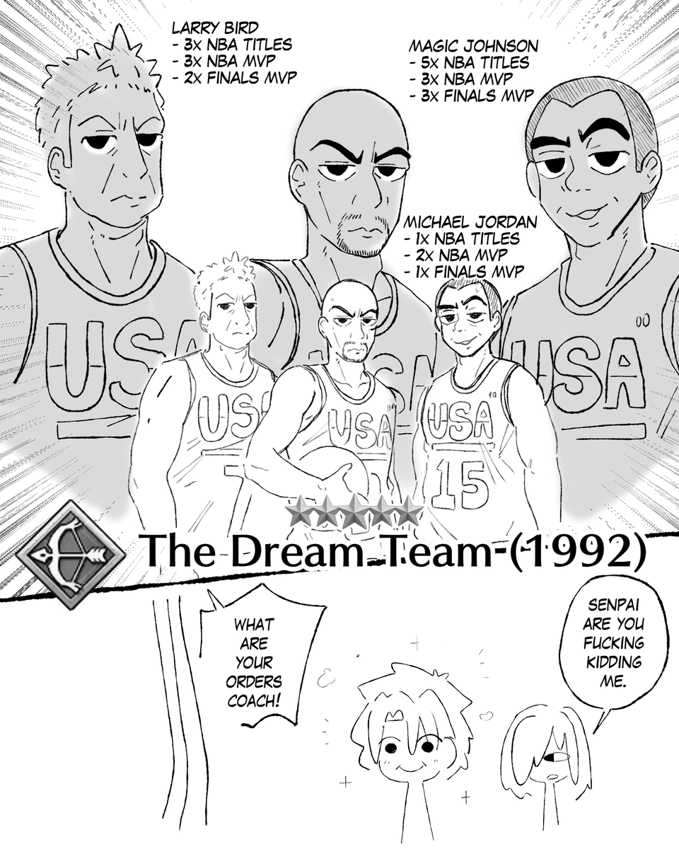 HeyItsGat0w's tweet photo. fujimaru summons the greatest team https://t.co/IfJ5CNrA2M