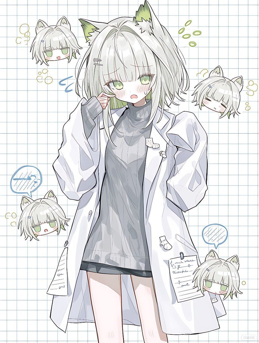 Kyzen6mhr's tweet photo. MostiKal'tsit in a School Nurse Uniform 1/5. https://t.co/ug96sna1RK