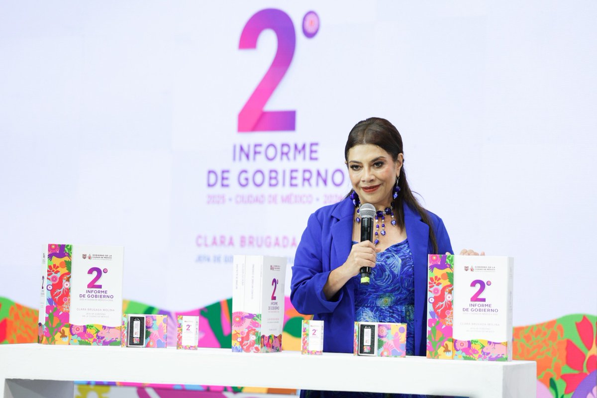 ClaraBrugadaM's tweet photo. En un ejercicio de rendición de cuentas, mañana presentamos ante el @Congreso_CdMex el 2º Informe de Gobierno. 

Son 3 mil 600 obras que representan una nueva forma de construir la ciudad con urbanismo social, feminista y un enfoque de cuidados. Todas estas obras nacen de una forma de gobernar sin lujos ni privilegios y con cero corrupción. 

Hago un reconocimiento a las y los trabajadores del @GobCDMX por su trabajo incansable y esfuerzo colectivo. Seguimos en la construcción de una mejor ciudad, con más bienestar para todas y todos.