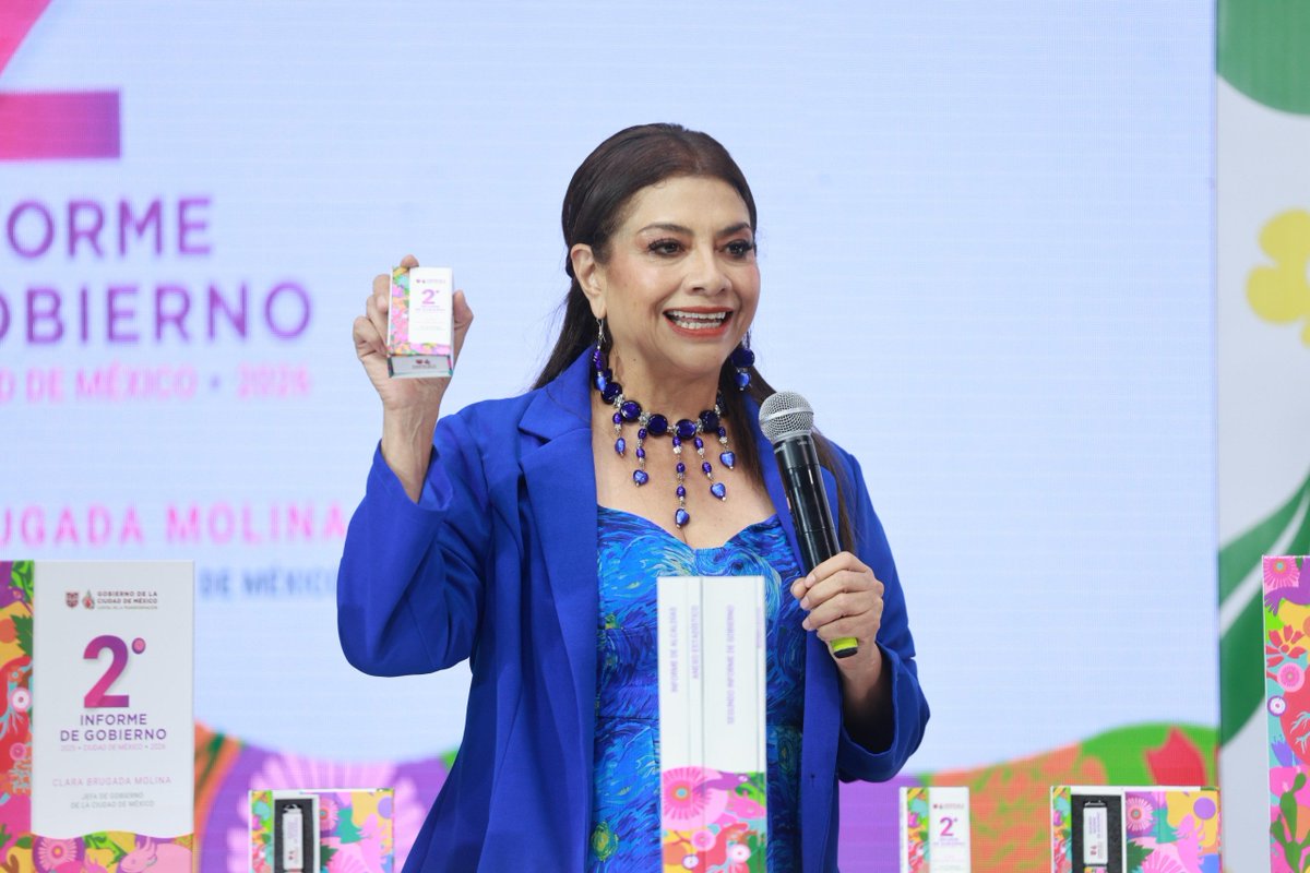 ClaraBrugadaM's tweet photo. En un ejercicio de rendición de cuentas, mañana presentamos ante el @Congreso_CdMex el 2º Informe de Gobierno. 

Son 3 mil 600 obras que representan una nueva forma de construir la ciudad con urbanismo social, feminista y un enfoque de cuidados. Todas estas obras nacen de una forma de gobernar sin lujos ni privilegios y con cero corrupción. 

Hago un reconocimiento a las y los trabajadores del @GobCDMX por su trabajo incansable y esfuerzo colectivo. Seguimos en la construcción de una mejor ciudad, con más bienestar para todas y todos.