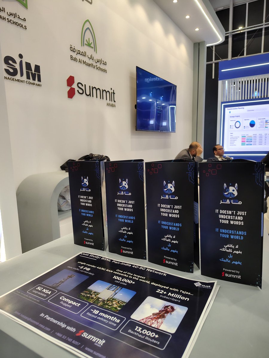 SummitTecnology's tweet photo. Day 1 at #LEAP2026! 

Let’s connect, exchange ideas, and shape what’s next. 

📍 Hall 3 | Stand I90
📅 31 Aug – 3 Sep

#SummitArabia #Vision2030 #DigitalTransformation #SaudiArabia https://t.co/oDmd9vi7hx