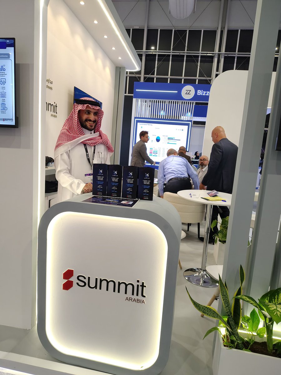 SummitTecnology's tweet photo. Day 1 at #LEAP2026! 

Let’s connect, exchange ideas, and shape what’s next. 

📍 Hall 3 | Stand I90
📅 31 Aug – 3 Sep

#SummitArabia #Vision2030 #DigitalTransformation #SaudiArabia https://t.co/oDmd9vi7hx