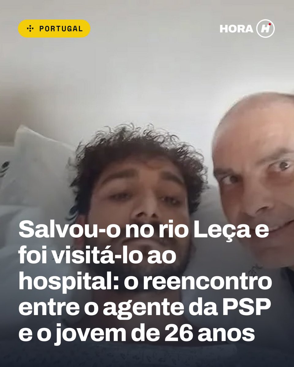ahorahnoticias's tweet photo. Dias depois de se lançar ao rio Leça para salvar um jovem de 26 anos, Francisco Manso voltou a encontrá-lo. Desta vez, sem emergência pelo meio: o agente da PSP foi ao hospital visitar o homem que ajudou a resgatar.
👉 Leia mais aqui https://t.co/8JTsF5lkbi
#PSP #Matosinhos https://t.co/dm5wpU29KK