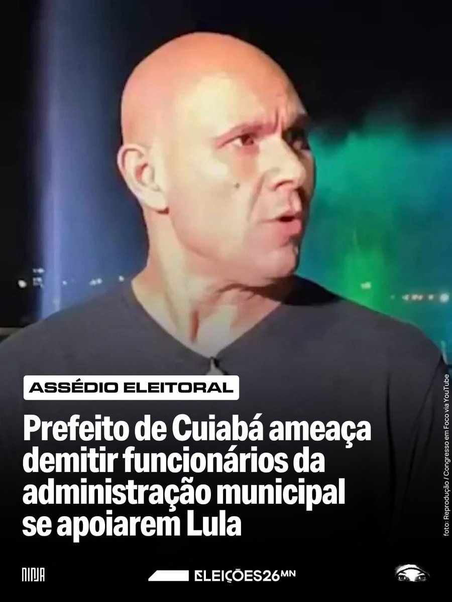 AdnanvpPeixoto's tweet photo. Ou os funcionários votam conforme orientação dele, ou são  despedidos? O Prefeito Abílio Brunini tem recomendação para o dia da votação nessas eleições, e digo-vos elas não  são  nada Republicanas . https://t.co/4cyS0tQMRL